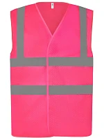 Yoko HVW 120 Hi-Vis síťovaná bezpečnostní vesta 79.W120 pink Yoko HVW 120 Hi-Vis síťovaná bezpečnostní vesta 79.W120 pink
