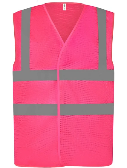 Yoko HVW 120 Hi-Vis síťovaná bezpečnostní vesta 79.W120 pink Yoko HVW 120 Hi-Vis síťovaná bezpečnostní vesta 79.W120 pink
