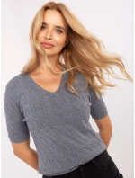 Sweter PM SW B model 21305710 ciemny szary - FPrice Sweter PM SW B model 21305710 ciemny szary - FPrice