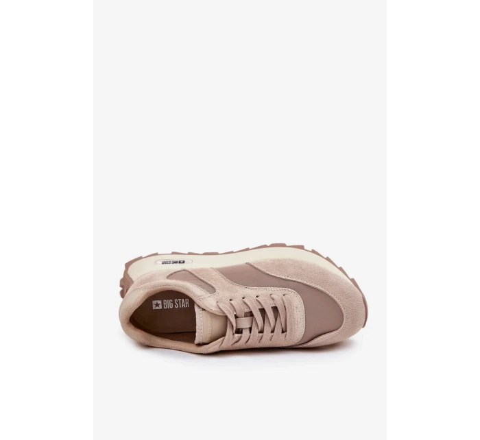 Dámské semišové tenisky na platformě Big Star HI-POLY SYSTEM – béžové Dámské semišové tenisky na platformě Big Star HI-POLY SYSTEM – béžové