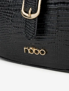 Dámská kabelka s drobným ražením Nobo – černá