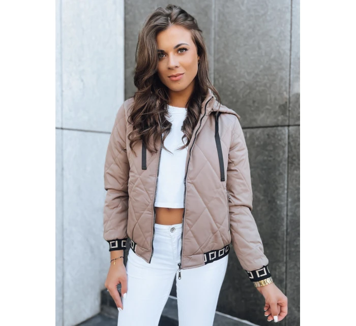 Dámský prošívaný bomber beige Dstreet model 21970237 - FashionStreet