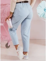 Dámské kalhoty s páskem SOFELIA modré FashionStreet UY2504