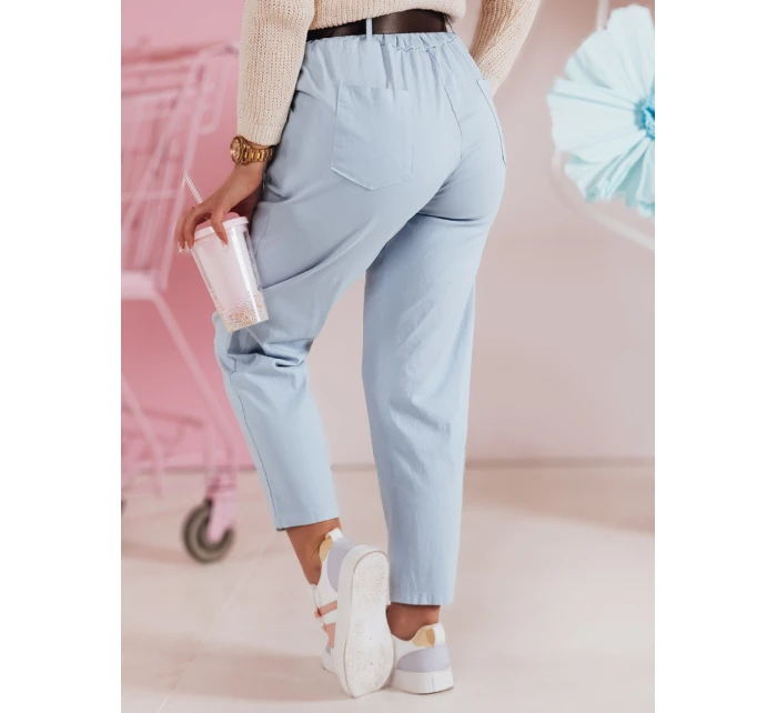 Dámské kalhoty s páskem SOFELIA modré FashionStreet UY2504