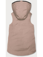 Béžová oboustranná dámská vesta (R8006)