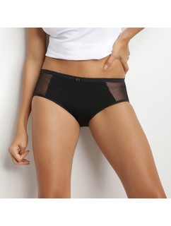 Noční menstruační boxerky s krajkou DIM MENSTRUAL NIGHT LACE BOXER - DIM - černá