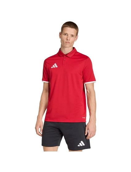 Pánské tričko adidas Entrada 26 Polo červené JZ6664 pánské Pánské tričko adidas Entrada 26 Polo červené JZ6664 pánské