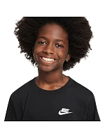 Dětské tričko Nike Sportswear černé FZ5177 010 Dětské tričko Nike Sportswear černé FZ5177 010