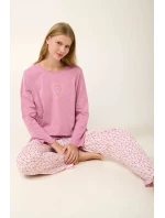 Bavlněné dámské pyžamo s potiskem model 20617694 - Vamp