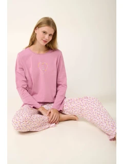 Bavlněné dámské pyžamo s potiskem model 20617694 - Vamp