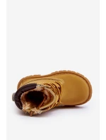 Dětské Trapery Botky Na Zip Camel model 21639884 - Boto