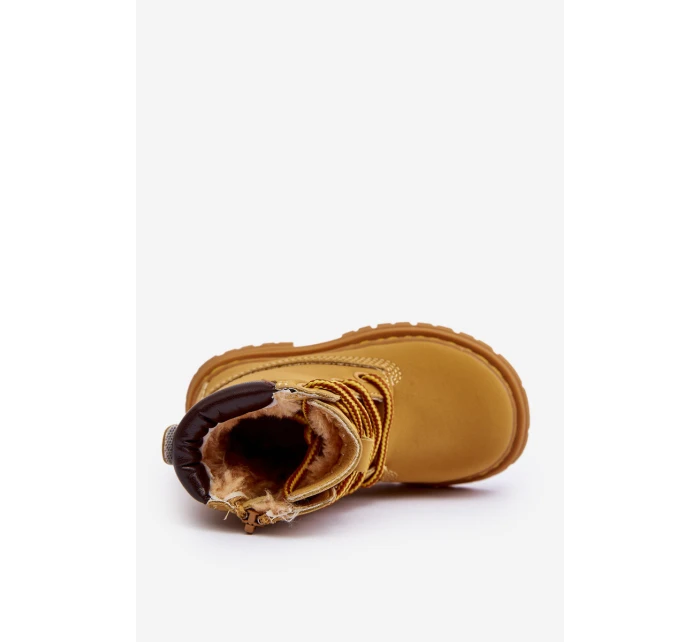 Dětské Trapery Botky Na Zip Camel model 21639884 - Boto