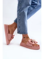 Dámské Žabky S Mašlí a Medvídkem Růžové model 21648652 - Boto