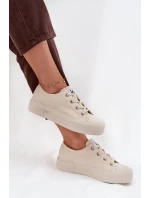 Dámské tenisky na platformě LEE ISLA C WOMEN LOW 50253001.35E Béžové