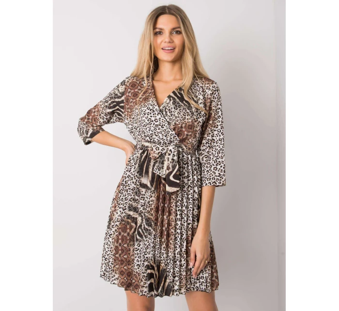 Šaty DHJ SK 11092A 2.01P černá a béžová Šaty DHJ SK 11092A 2.01P černá a béžová