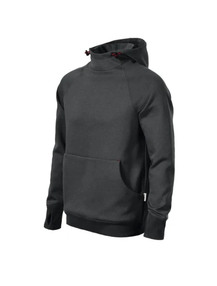 Pánská mikina s kapucí model 21822091 Tmavě šedá - Rimeck Pánská mikina s kapucí model 21822091 Tmavě šedá - Rimeck