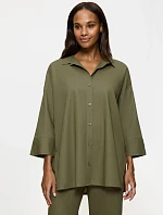 Summer Wear Boyfriend Shirt - SAGE GREEN - TRIUMPH SAGE GREEN - TRIUMPH