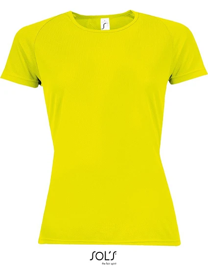 SOL'S Sporty Women Dámské raglánové sportovní tričko 25.1159 neon yellow SOL'S Sporty Women Dámské raglánové sportovní tričko 25.1159 neon yellow