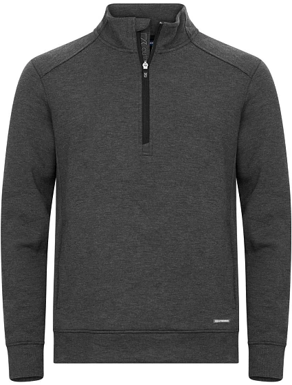 Cutter & Buck Pemberton Half Zip Men Pánska mikina s 1/4 zipem 68.8434 anthracite melange Cutter & Buck Pemberton Half Zip Men Pánska mikina s 1/4 zipem 68.8434 anthracite melange