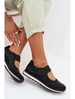 Sportovní dámské polobotky na suchý zip Černé model 22026554 - EVENTO