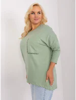Bluzka RV BZ model 18965291 pistacjowy - FPrice Bluzka RV BZ model 18965291 pistacjowy - FPrice