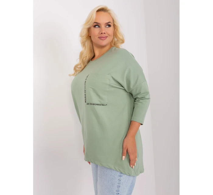 Bluzka RV BZ model 18965291 pistacjowy - FPrice Bluzka RV BZ model 18965291 pistacjowy - FPrice