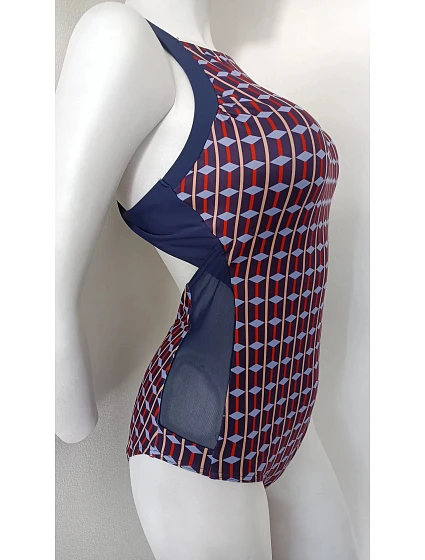 Dámské jednodílné plavky model 19689395 tmavě modré - Self