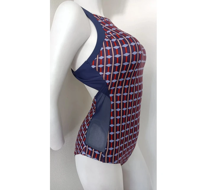 Dámské jednodílné plavky S43D tmavě modré - Self