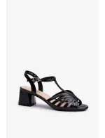 Sandály na podpatku model 197091 Step in style Sandály na podpatku model 197091 Step in style