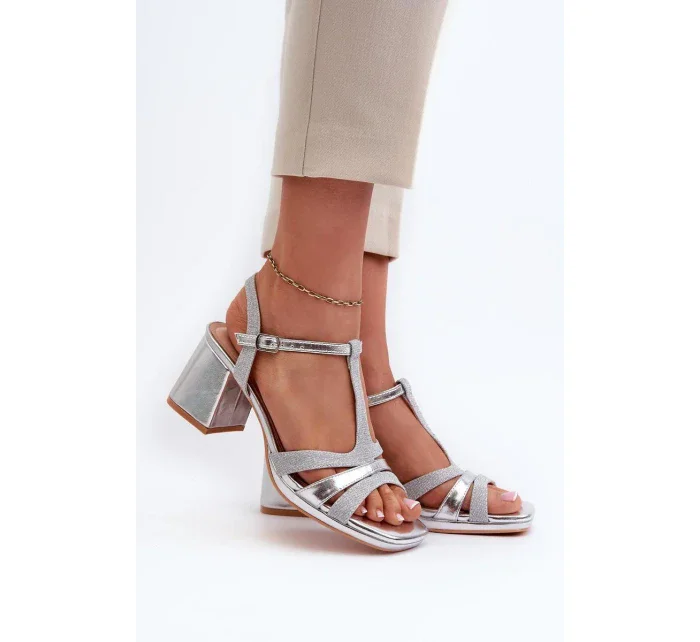 Sandály na podpatku model 197571 Step in style Sandály na podpatku model 197571 Step in style