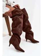 Kozačky na podpatku  model 219135 Step in style