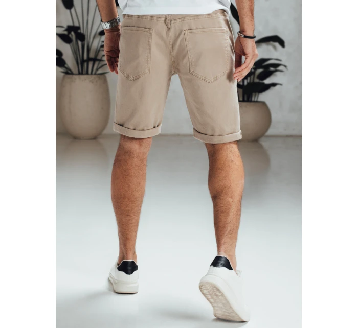 Pánské džínové šortky béžové FashionStreet SX2549
