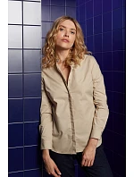 Women Popelínová halenka s dlouhým rukávem white model 22499781 - NEOBLU Women Popelínová halenka s dlouhým rukávem white model 22499781 - NEOBLU