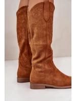 Dámské Kozačky Camel model 21668237 - S.Barski Dámské Kozačky Camel model 21668237 - S.Barski