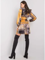 Sukienka LC SK 22K model 20961767 czarno żółty - FPrice