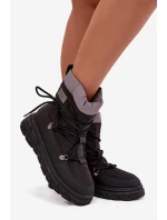 Dámské sněhule na zip Lee Cooper – černé