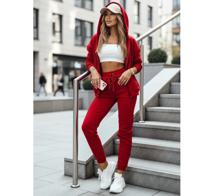 Dámská tepláková souprava AMILIA PREMIUM červená FashionStreet AY0742