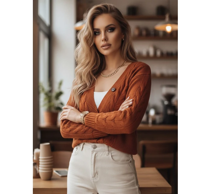 Dámský červený svetr NISTEL FashionStreet MY1684