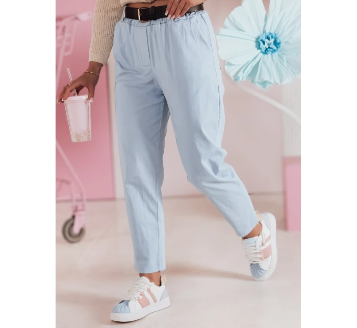 Dámské kalhoty s páskem SOFELIA modré FashionStreet UY2504