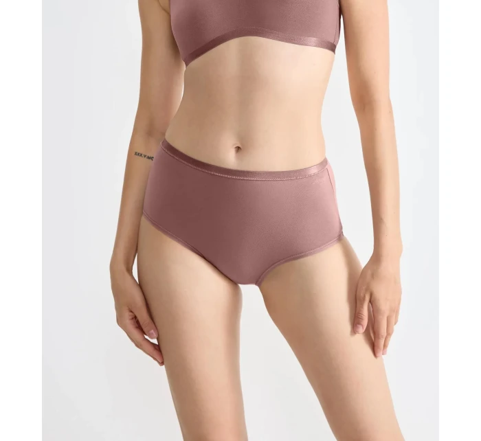 Dámské kalhotky GO Daily Cotton Highwaist - BROWN - sv. hnědé 1141 - SLOGGI Dámské kalhotky GO Daily Cotton Highwaist - BROWN - sv. hnědé 1141 - SLOGGI