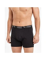 Pánské boxerky Puma Long 3-Pack černé pohodlné
