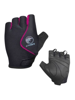 CHIBA rękawiczki LADY AIR PLUS czarno różowe XS