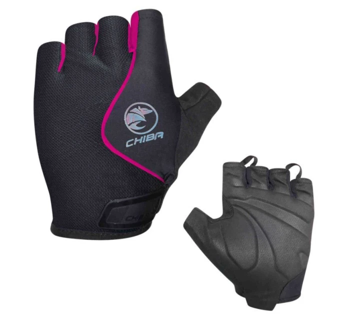 CHIBA rękawiczki LADY AIR PLUS czarno różowe XS