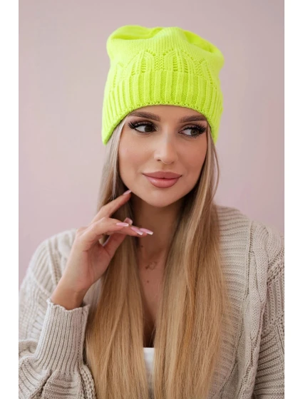 Dámská čepice Irmina K333 green neon Dámská čepice Irmina K333 green neon