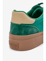 Dámské semišové tenisky Big Star model 22039990 Zelené - Big Star Shoes