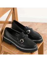 Dámské mokasíny 888-883 Černá - Sixth Sens collection