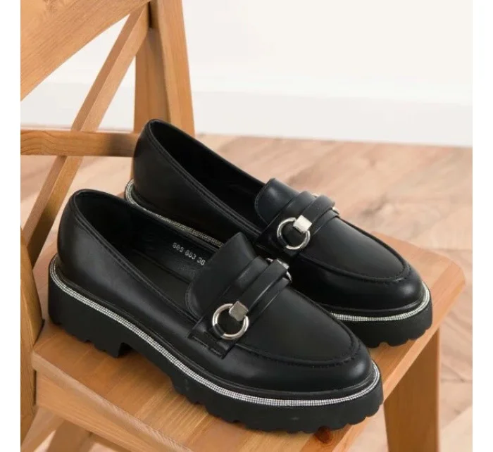 Dámské mokasíny 888-883 Černá - Sixth Sens collection