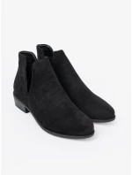 Trendy černé  kotníčkové boty dámské Obcas