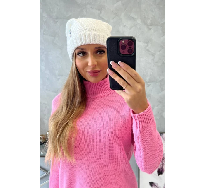 Dámská čepice Klarysa K394 bílá Dámská čepice Klarysa K394 bílá