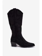 Kozačky Kovbojky Dámské Černé model 21821849 - Boto Kozačky Kovbojky Dámské Černé model 21821849 - Boto